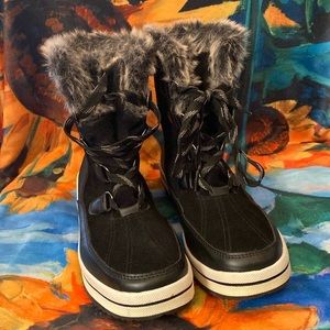 Fur lined boots